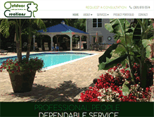 Tablet Screenshot of outdoor-creations.com